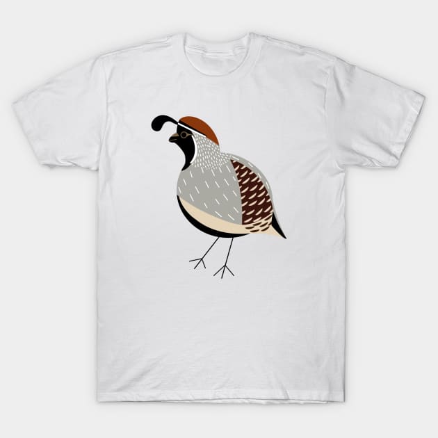 Quail T-Shirt by Obstinate and Literate